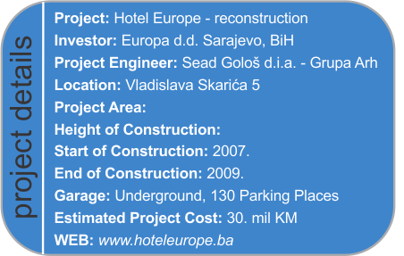 hotel europe sarajevo sa-c.net DETAILS