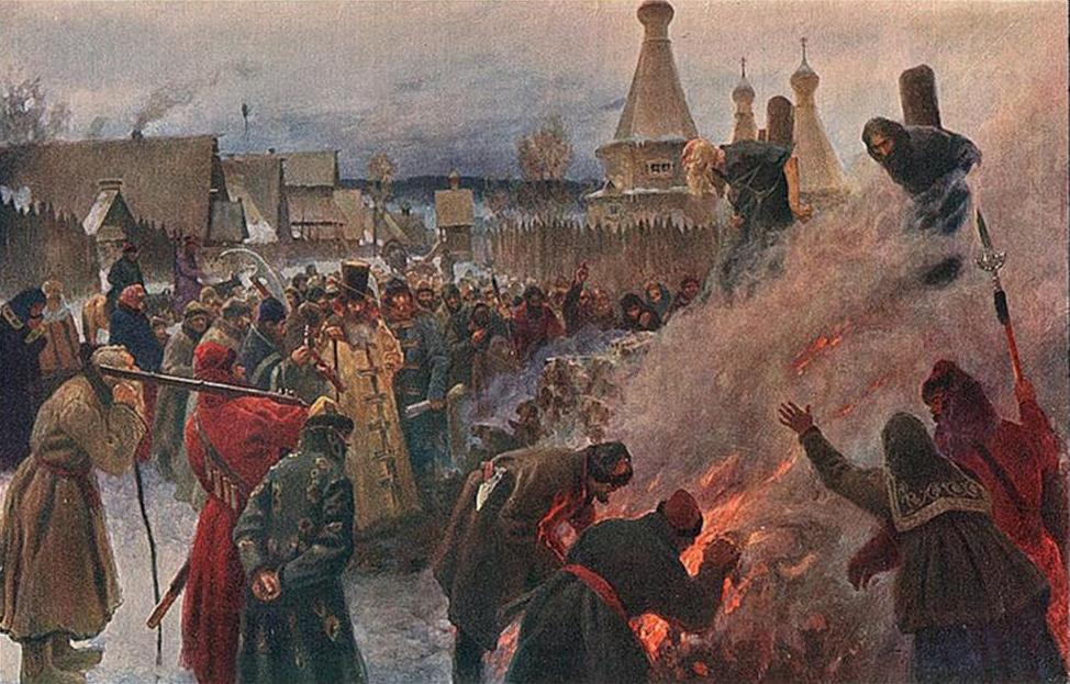 spaljivanje bogumilskih heretika na lomaci