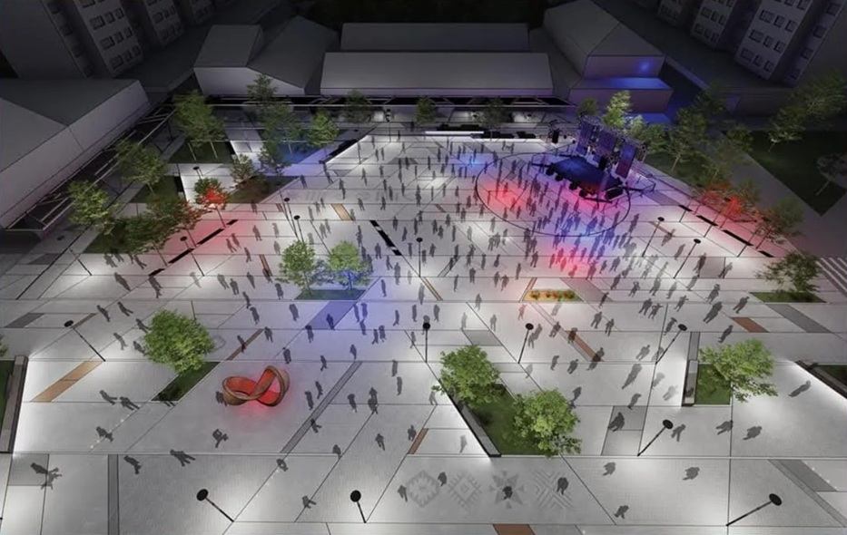 centralni trg dobrinja 3D