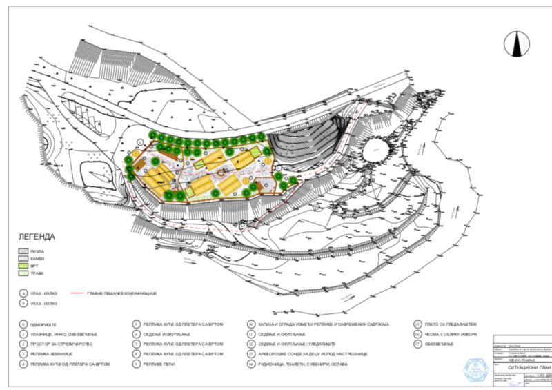 staparska gradina plan