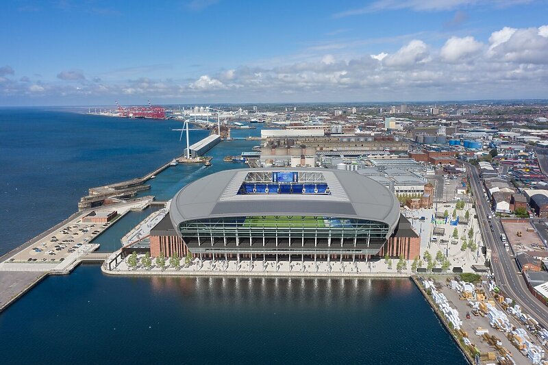 everton stadion na vodi